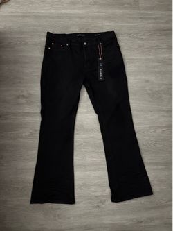 purple jeans