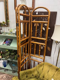 Vintage Bamboo Room Divider