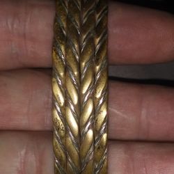 Brass And Silver. Bracelet.1970. Hand Made .