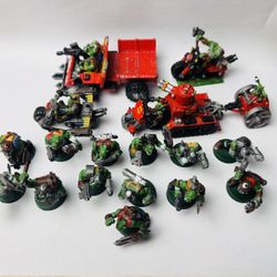 ORK BOYZ LOT Plastic Space Orks Shoota Boyz Mob Warhammer 40K Vehicle Metal 1999