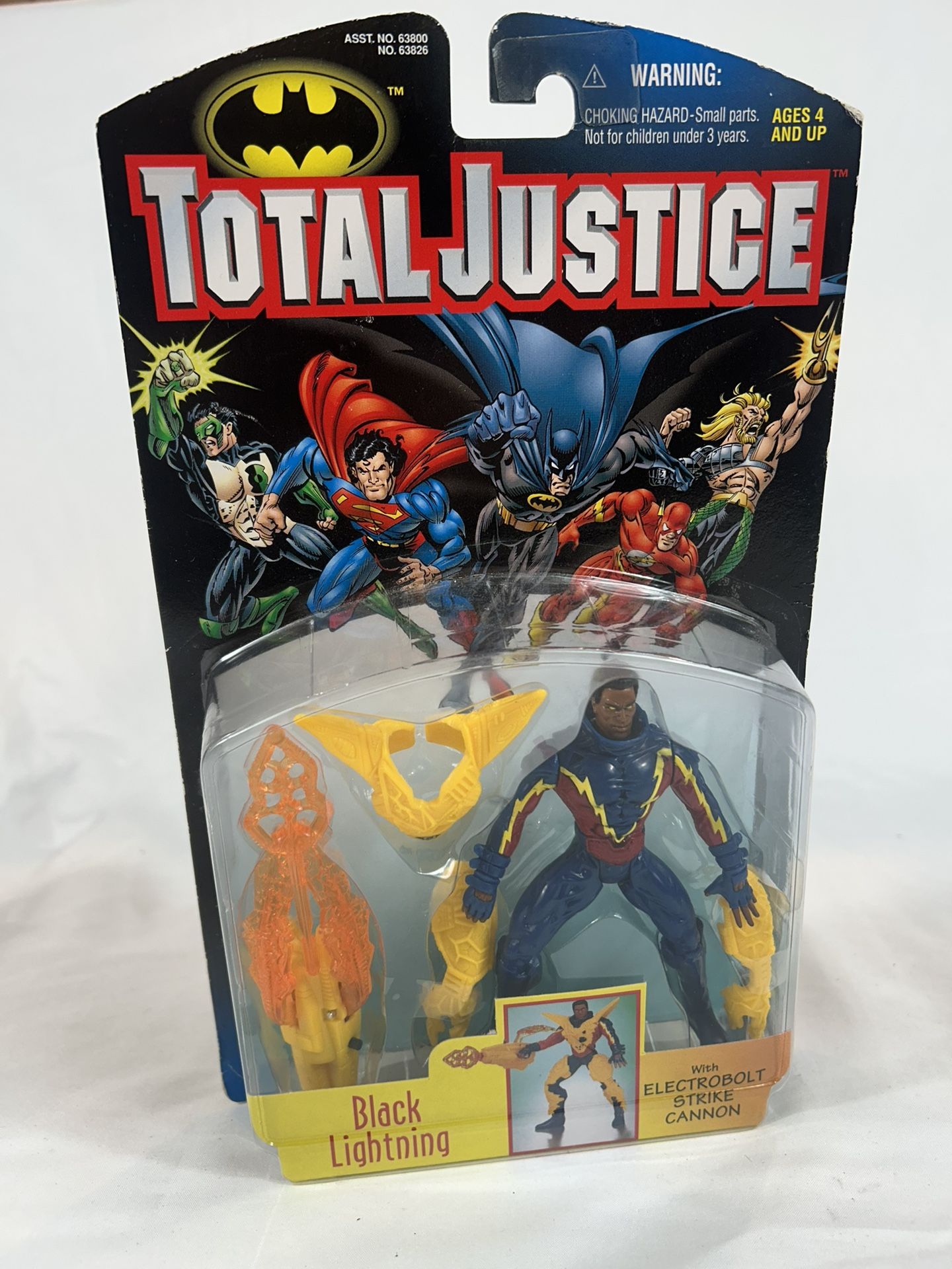1996 DC Black Lightning Action Figure Kenner Batman Total Justice Wave 3