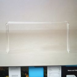 CB2 Peekaboo Acrylic Console Table 56”