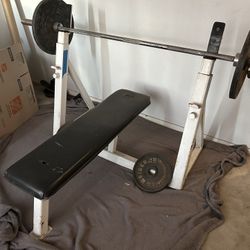 Bench Press With Bar And Weights