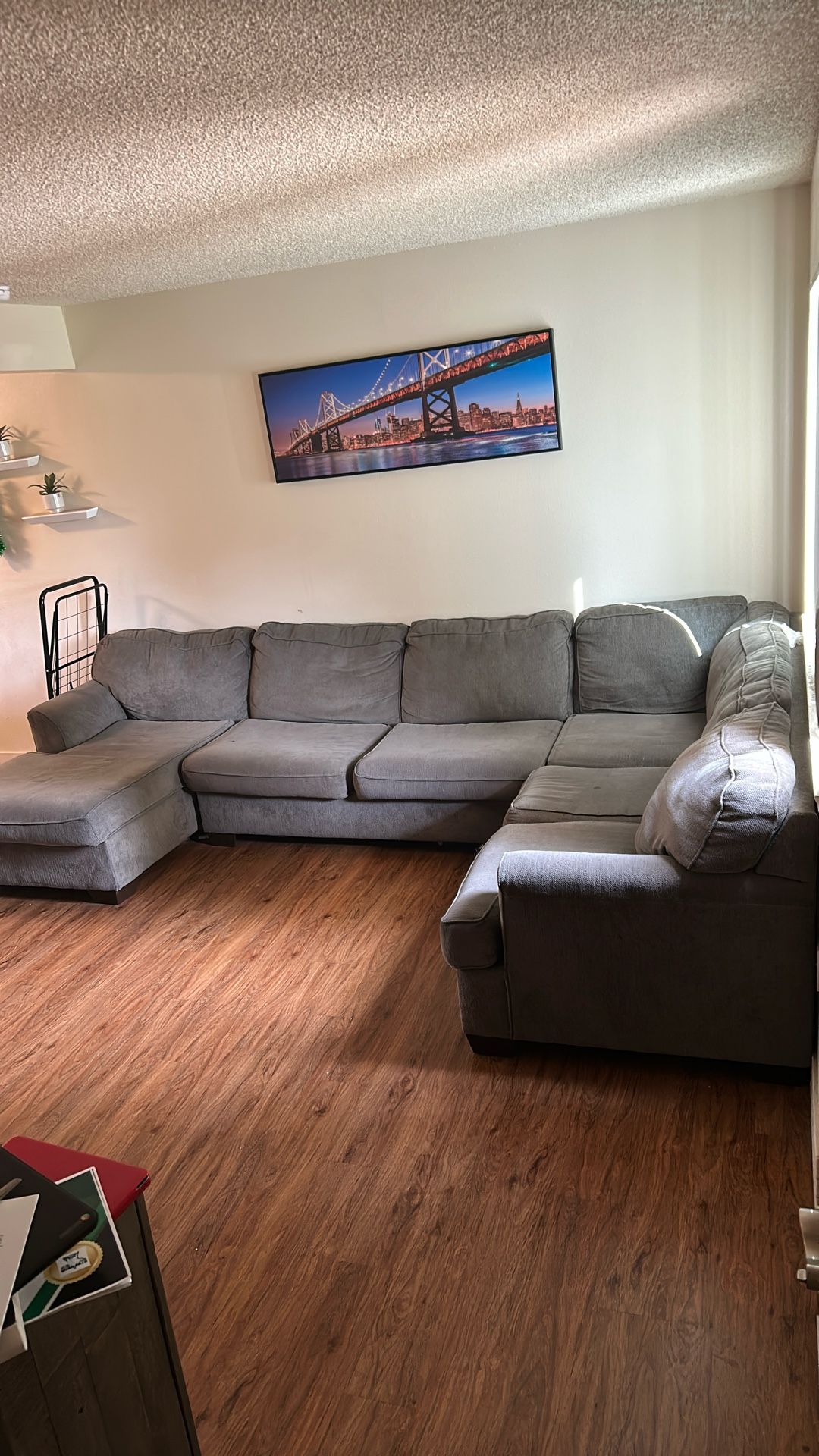 Gray Sectional couch