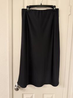 Jenni Kayne Black Slip Skirt Size L
