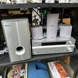 Pioneer SX-316-S Home Theater  5.1 Receiver 6 Speaker Surround System