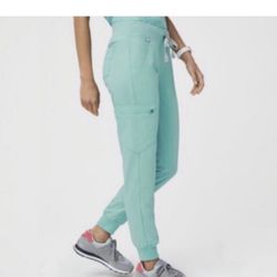Brand New Figs Zamora Jogger Tall XS  Aqua/Teal 