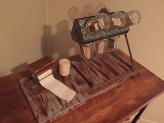 Vintage Shop Cart Rotating Parts Dispenser!