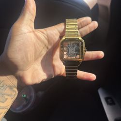 Gold Cartier Skeleton