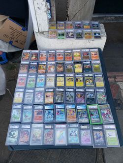 71  GRADED Pokémon Cards 50 Of Them $80! Each firm. Other 20 $150! To $600! Each. 50x80 $4000! Plus 16 x $200! All is more $6500! Firm or Trade $8k