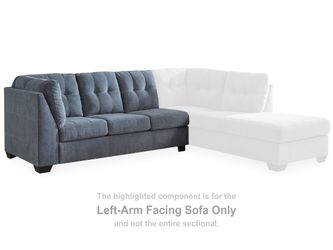 Marleton Denim Left-Arm Facing Sofa