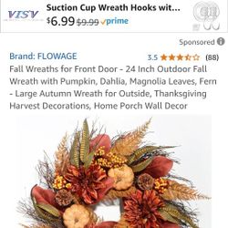 Flowage Fall Wreath 