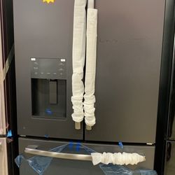 GE 25.6 cu. ft. French-Door Refrigerator in Black Slate, Fingerprint Resistant