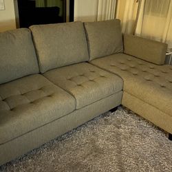 Right Facing Trudeau Sectional Sofa with Storage