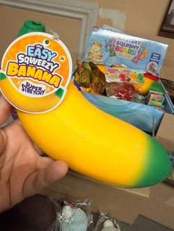 ORB Easy Sqweezy Banana Super Stretchy Toy