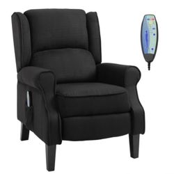 Electric Massage Black Recliner 