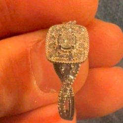 White Gold Diamond Engagement Ring