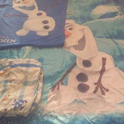 Olaf frozen, comforter includes sheets and blanket