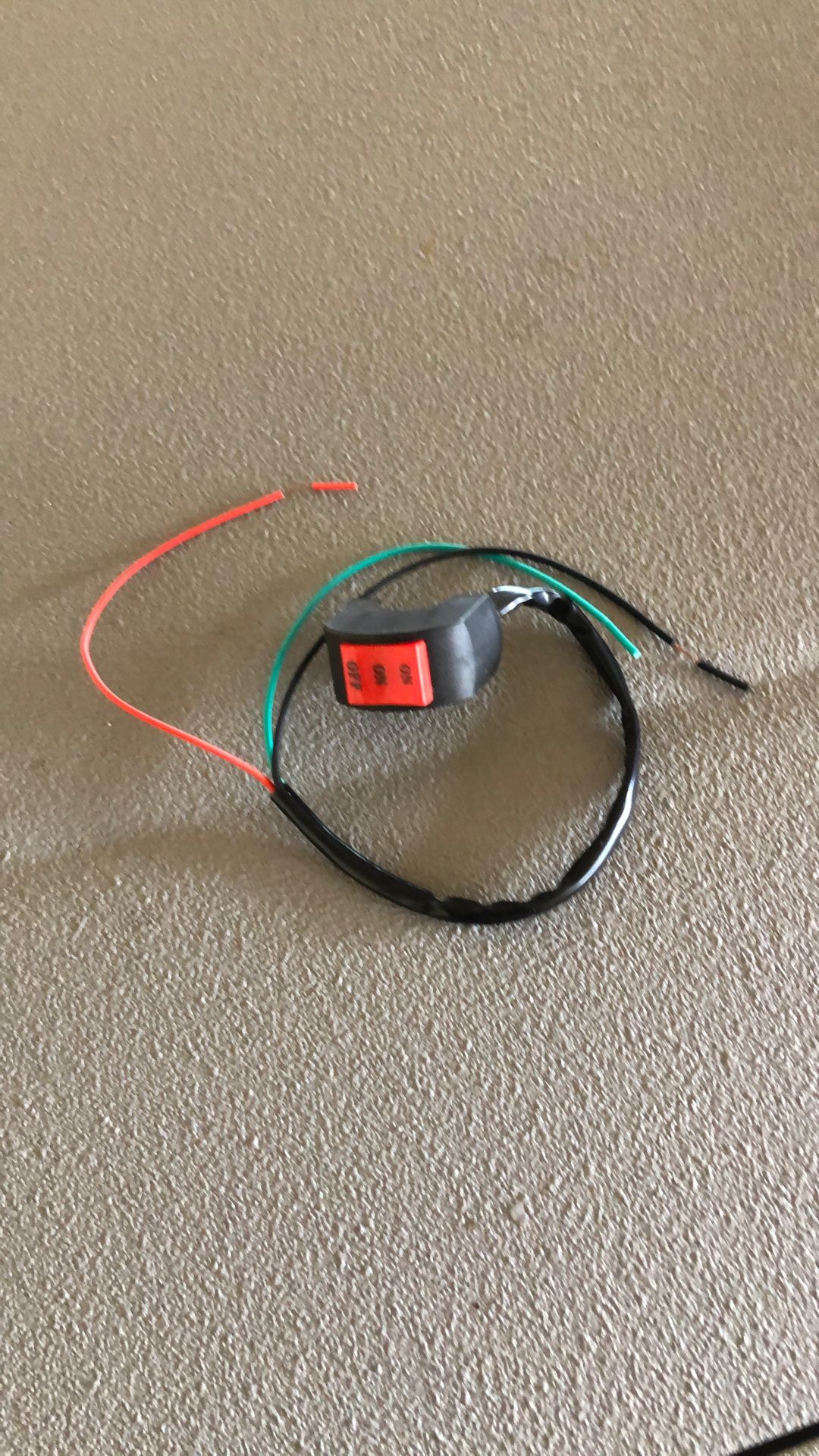 Motorcycle On/off Handlebar switch.