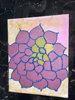 Lotus Canvas Painting