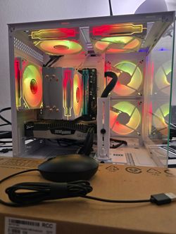 Gaming pc ryzen 5 5600g, rtx 2060 super, 16 gb ram, nvme, hdd, wifi, keyboard and mouse