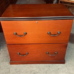 Two Beautiful Wood File/Storage Cabinets