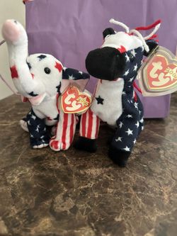 Lefty And Righty Ty Beanie Babies
