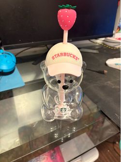 Limited edition Starbucks strawberry bear cup