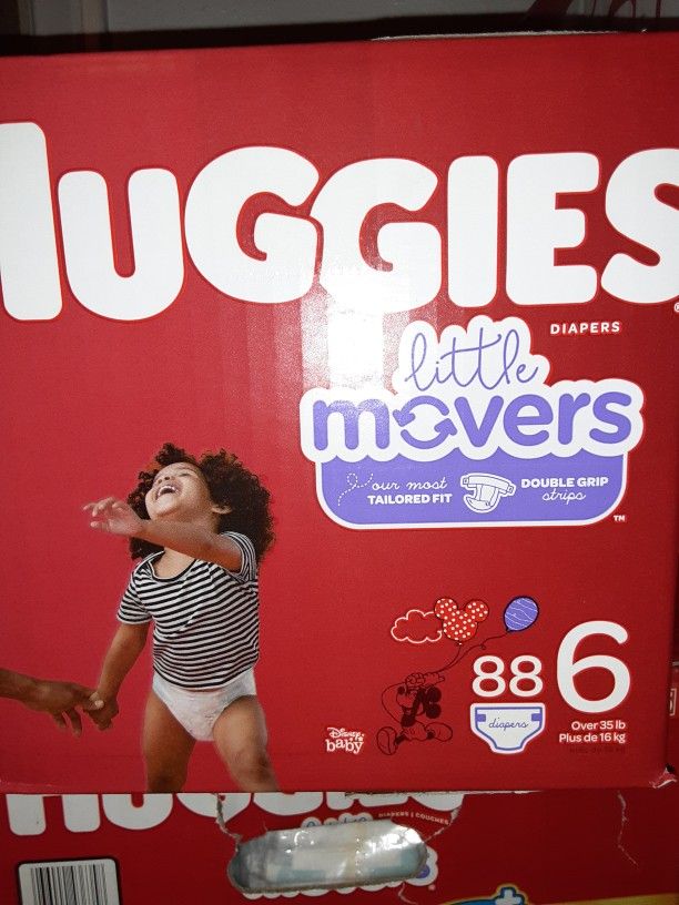 Huggies litter Movers Size 6 88 Diapers $33