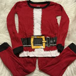 Children’s Place 3T Santa print/theme holiday pajamas, unisex
