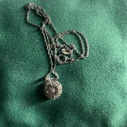 Sterling Silver Necklace- Cubic 