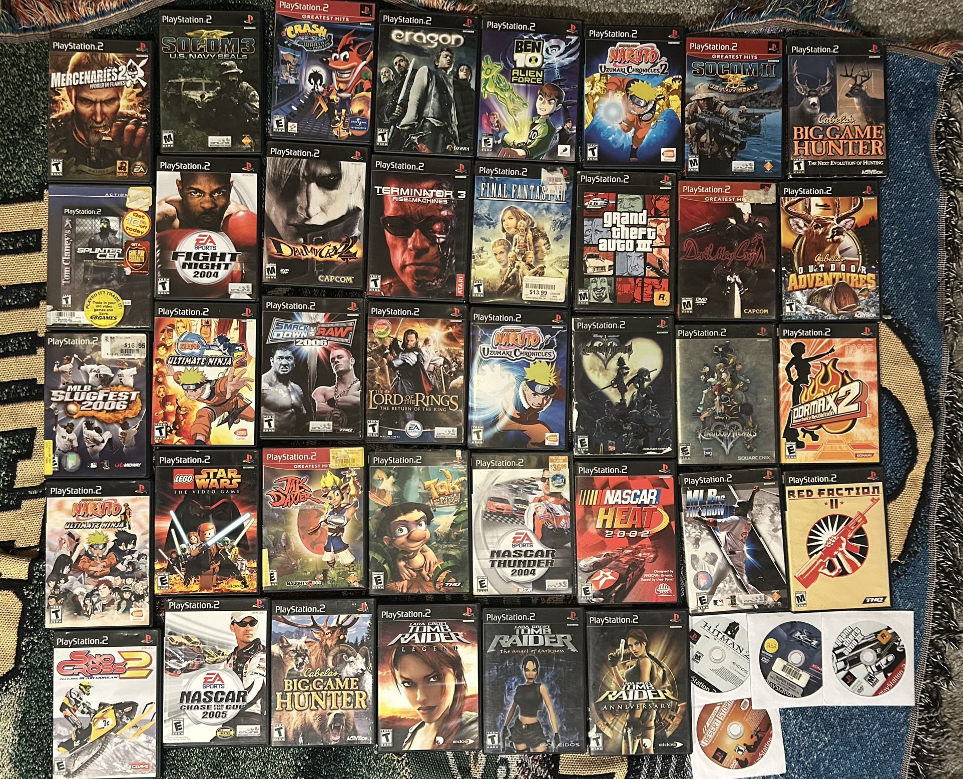 Ps2 games (pick/over 30 get 5 off/buy 5 6th free)