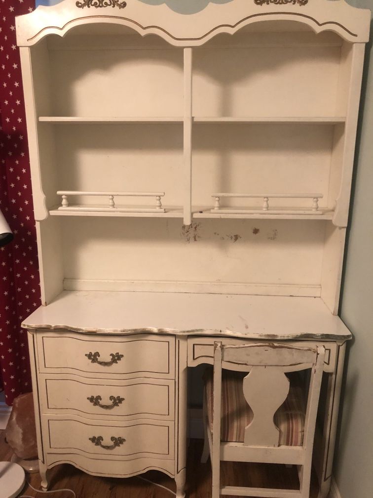 Antique Shabby chick desk and chair