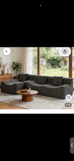 Sectional Couch Dark Gray 3months old