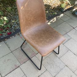 Brown Suede Chair