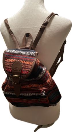 Backpack Purses With Southwestern Colorful Pattern