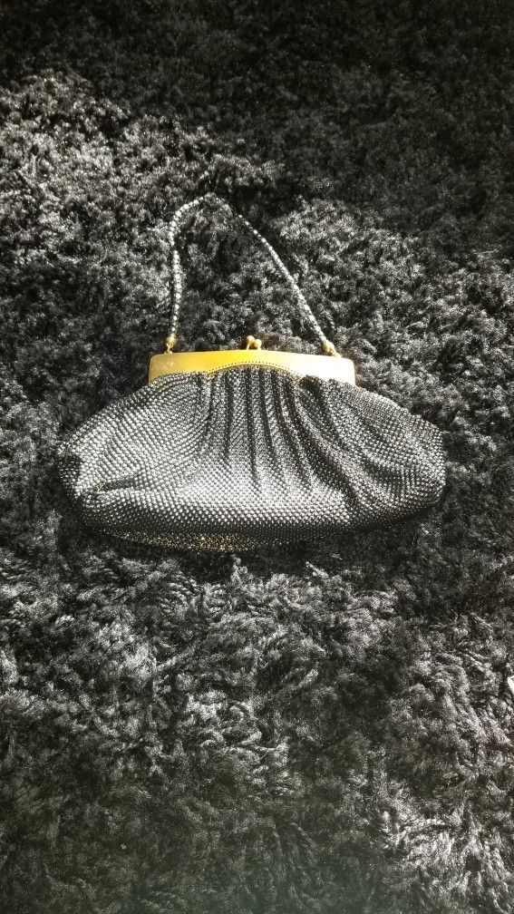 Vintage Beaded Purse Clutch Bag
