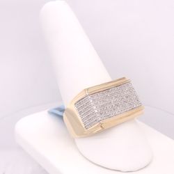 Diamond Gold Ring 10K New 