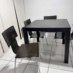 Dining table with chairs