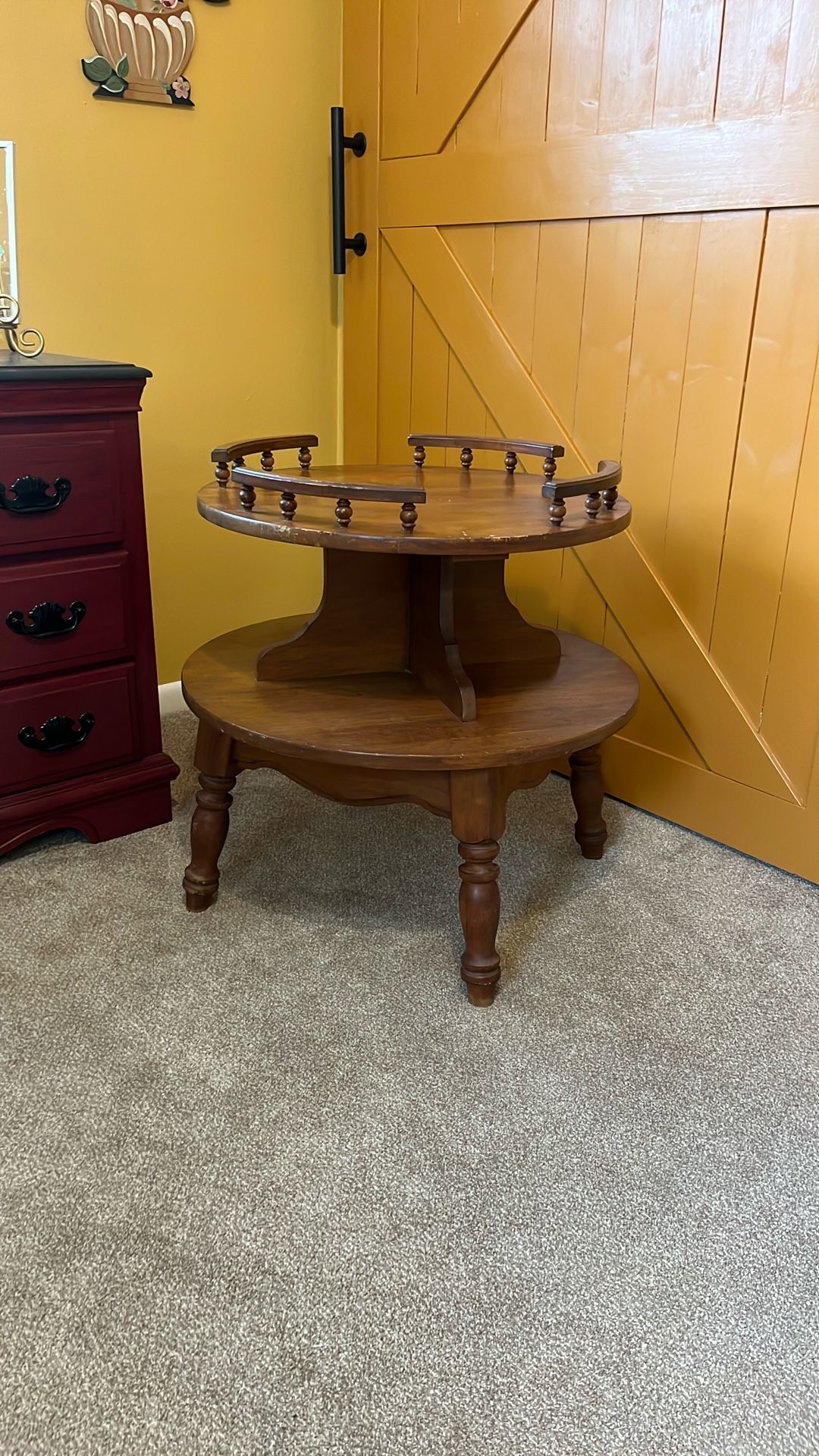 Vintage Mid-century Modern Tiered Side Or Coffee Table