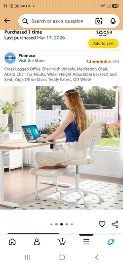 Cross Legged Office Chair