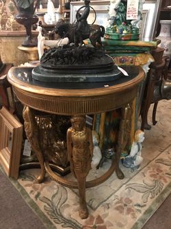 Beautiful Black And Gold French Style Console Table