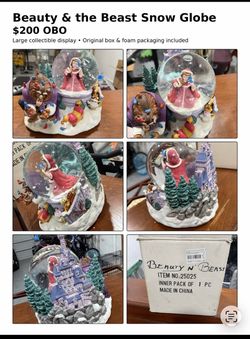 Beauty & the Beast collectible snow globe