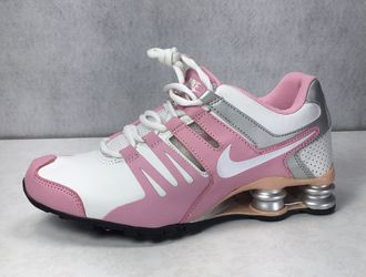 Vintage Women's Size 8.5 02' Nike SHOX 305586 001 Pink White Rare for Sale in Angeles, CA - OfferUp