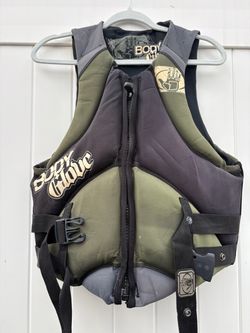 Body Glove Men's Evoprene PFD Life Jacket / Vest - Green & Black