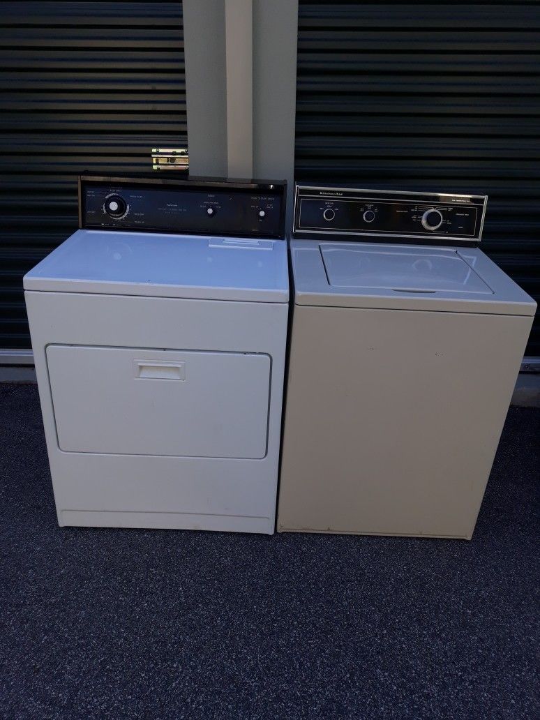 KitchenAid washer and Kenmore dryer 