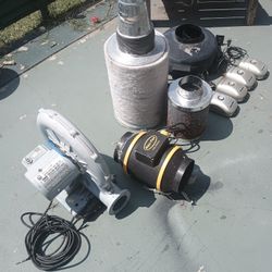 Complete Ventilation Setup – Blower, Filters, Inline Fan, Ionizers – Great for Grow Room or Workshop
