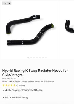 Hybrid Racing K Swap Radiator Hoses