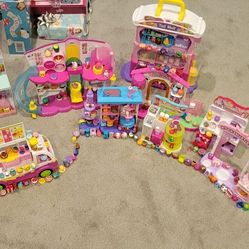 380 Shopkins, 10 Playsets And Accessories 