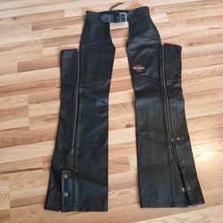 Ladies Harley-Davidson leather motorcycle chaps
